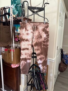 lululemon athletica Tie-Dye Sweatpants — Brown & Light Pink